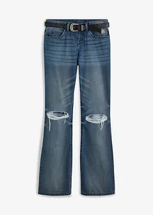 Jean Bootcut à ceinture (ens. 2 pces), bonprix