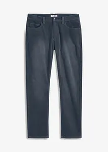 Pantalon droit en velours côtelé extensible aspect délavé Regular Fit, bonprix