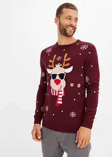 Pull de Noël en fine maille, bonprix