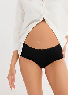 Lot de 3 culottes de grossesse en coton et dentelle, bonprix