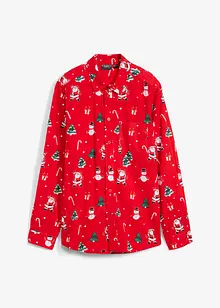 Chemise manches longues garçon à motif de Noël, bonprix