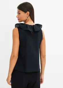 Blouse sans manches à volants, bonprix