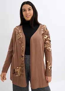 Gilet en maille avec sequins, bonprix