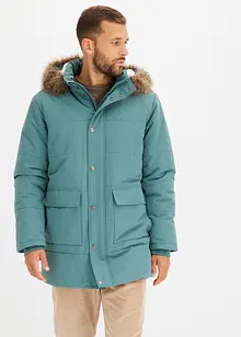 Veste matelassée longue avec capuche, bonprix