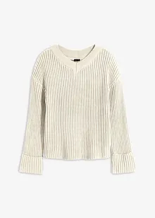 Pull boxy en coton mélangé doux, bonprix