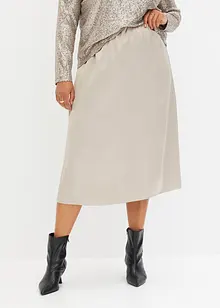 Jupe midi en satin, bonprix