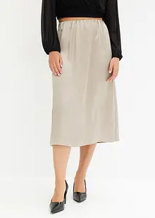 Jupe midi en satin, bonprix