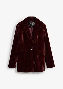 Blazer en velours plissé, bonprix