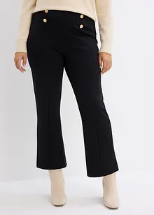 Pantalon en jersey flared, bonprix