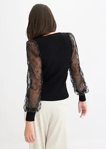 Pull à manches transparentes, bonprix