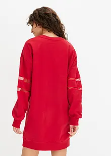 Robe en molleton à empiècements en mesh, bonprix