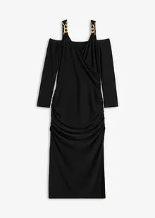 Robe midi à bretelles chaîne, bonprix