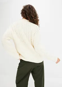 Pull en maille à motif texturé, bonprix