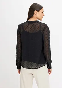 Blouse en crêpe texturé, bonprix