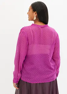 Blouse en crêpe texturé, bonprix