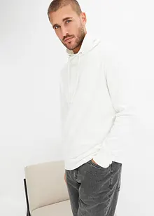 Sweat col châle 100% coton, bonprix