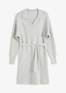 Robe en maille à col polo, bonprix