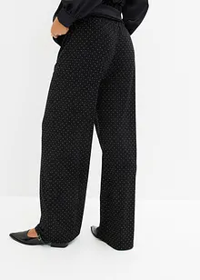 Pantalon en jersey avec strass, bonprix