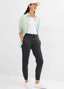 Pantalon de jogging à finitions élastiquées, bonprix