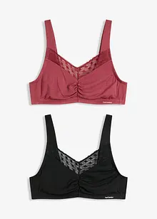 Lot de 2 brassières Feel Comfort en matière douce, bonprix