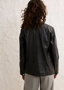 Veste en cuir nappa d'agneau, bonprix