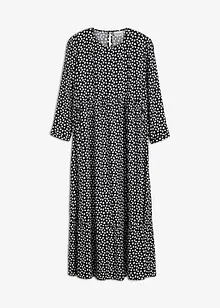 Robe midi en crêpe texturé, bonprix