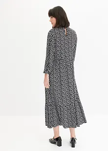 Robe midi en crêpe texturé, bonprix