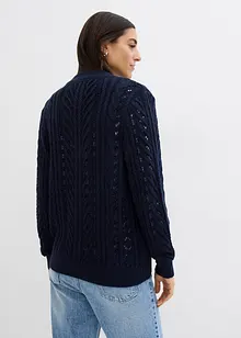 Gilet en maille zippé, bonprix