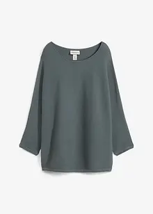 Pull côtelé oversize en viscose mélangée, bonprix