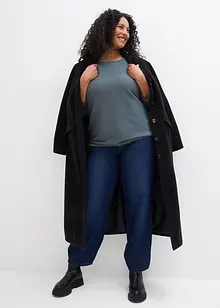 Pull côtelé oversize en viscose mélangée, bonprix