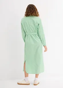 Robe-chemise rayée avec ceinture à nouer, bonprix