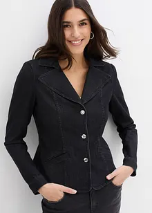 Blazer en jean court, bonprix