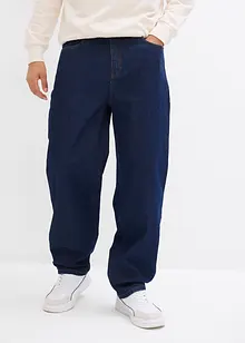Jean droit extensible, coupe loose, bonprix