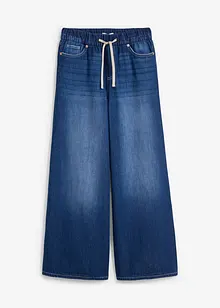 Jean large, taille mi-haute et élastiquée, bonprix