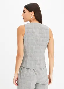 Gilet sans manches à motif Prince de Galles, bonprix