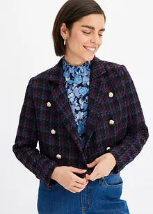 Blazer en tweed à carreaux, bonprix