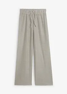 Pantalon en jersey rayé à cordon de serrage, bonprix