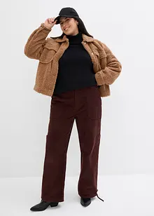 Veste en matière peluche oversize, bonprix