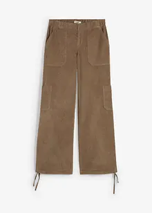 Pantalon cargo en velours côtelé, bonprix