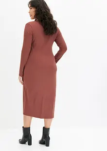 Robe midi côtelée, bonprix