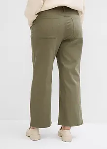 Pantalon twill en matière élastique, bonprix