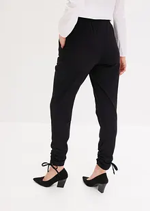 Pantalon en jersey froncé, bonprix