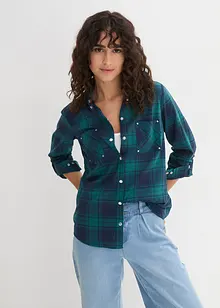 Chemisier à carreaux 100% coton, bonprix