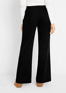 Pantalon stretch à taille élastiquée, Flare, bonprix