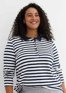 Polo manches longues 100% coton, bonprix