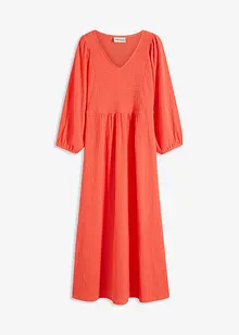 Robe midi en jersey texturé, bonprix