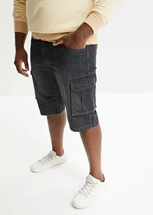 Bermuda cargo en jean, coupe loose, bonprix