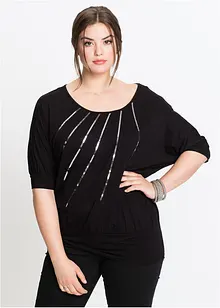 T-shirt avec sequins, bonprix