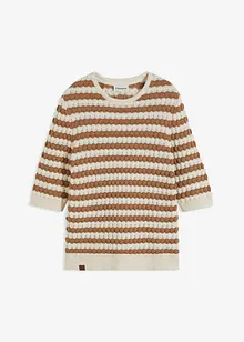 T-shirt en maille, manches coudes, bonprix