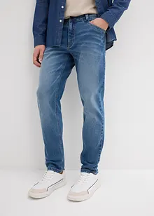 Jean extensible loose, en denim épais, coupe fuselée, bonprix